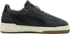A side view of a gray Puma sneaker with black accents and a beige sole. Produktbild-Vorschau