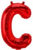 Palloncino in foil lettera C, rosso, 40 cm circa, da Anteprima dell’immagine prodotto 2