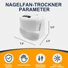 Nail Fan Nageltrockner mit Heiß- & Kaltluft – Rotierender Produktbild-Vorschau 3