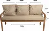 Coussins pour banc de jardin Beige | Coussin d'assise Voir les images du produit 3
