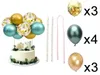 Palloncino Verde Oro Cake Topper Decorazione Festa Di Anteprima dell’immagine prodotto 2