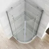Duschkabine 90 x 90 x 185 cm Eckeinstieg Scharniertür Produktbild-Vorschau 3