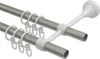 Interdeco Gardinenstange / Vorhangstange Chrom matt, Typ Produktbild-Vorschau 3