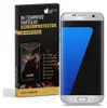 A product box for a screen protector next to a smartphone. Produktbild-Vorschau