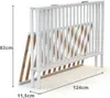 WEBABY - Klappbares Babybett 60x120 cm Weiß FLEX|Faltbares Produktbild-Vorschau 8