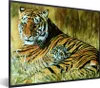 MuchoWow® Gerahmtes Poster Ölgemälde Tiger und ihr Junges Produktbild-Vorschau 1