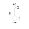 Nova Luce VEIRO Pendelleuchte E27 Schwarz 120x30cm dimmbar Produktbild-Vorschau 7
