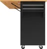 Îlot de cuisine moderne sur roulettes – Chariot de cuisine Voir les images du produit 11