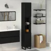 vidaXL Armadietto da bagno con porta in rovere nero 30 x 30 Anteprima dell’immagine prodotto 2