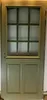 Porte d'entree Bois vitree, Andore Vert RAL 7002, H215 x Voir les images du produit 3
