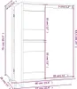 vidaXL Credenza 60x34x75 cm in legno di pino massiccio Anteprima dell’immagine prodotto 14