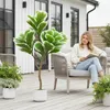 Künstliche Geigenfeige (Ficus lyrata) - Baum - 100 cm Höhe Produktbild-Vorschau 6