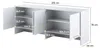 Aufsatzschrank CP-10 Weiß Matt LENART CONCEPT PRO für Produktbild-Vorschau 3