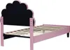 Letto a conchiglia in velluto "Manon" - 90 x 190 cm - Rosa Anteprima dell’immagine prodotto 4