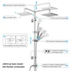 Diagram showing features and installation points of a shower system. Produktbild-Vorschau