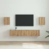 vidaXL TV-Wandschrank 2 stk. Kunsthandwerk Eiche Produktbild-Vorschau 2