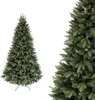 A full shot of an artificial Christmas tree on a white background, with a close-up of the branches on the right. Voir les images du produit