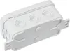 A white electrical junction box with multiple circular knockouts for cable entry. Náhled obrázku produktu