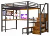 Letto a soppalco 140 x 200 cm con scrivania, porte USB e Anteprima dell’immagine prodotto 6