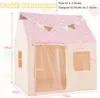 COSTWAY 119x104x129cm domek do zabawy dla dzieci wewnątrz, Podgląd zdjęcia produktu 2