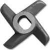 A close-up, studio shot of a metal meat grinder blade. Náhľad obrázku produktu