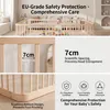Parc pour bébé - Parc avec tapis d'éveil - En bois, 90 x Voir les images du produit 4