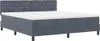 vidaXL Lit boxspring avec matelas gris foncé 180 x 200 cm Voir les images du produit 4