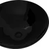 Lavabo in Vetroceramica rotondo nero Anteprima dell’immagine prodotto 3