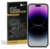 A product box for an anti-spy screen protector is shown next to a smartphone. Produktbild-Vorschau