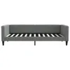 vidaXL Tagesbett Dunkelgrau 100x200 cm Stoff Produktbild-Vorschau 3