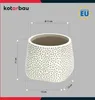 KOTARBAU® Květináč keramický neglazovaný matný povrch šedý Náhled obrázku produktu 3
