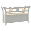 vidaXL Sitzbank Grau 107x45x75,5 cm Massivholz Tanne -  Produktbild-Vorschau 13