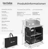 Kempingová kuchyňa Premium s 2 priehradkami skladacia 76 x Náhľad obrázku produktu 13
