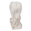 Clayre & Eef Blumentopf Herz 23x13x25 cm Weiß Stein Produktbild-Vorschau 2