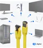 hb-digital 25m RJ45 Patchkabel CAT 8.1 S/FTP LSZH gelb Produktbild-Vorschau 8