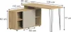 Rohový stôl Vicco Notivo Kašmír 135 x 55 cm s kartotékou, Náhľad obrázku produktu 2