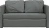 Bodensofa mit Schlaffunktion Dunkelgrau 112x174x55 cm Stoff Produktbild-Vorschau 5