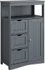 Midi skříňka Vicco Bianco Šedá 56 x 86.5 cm, Model 54450 Náhled obrázku produktu 1