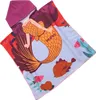 FEBE Badeponcho Kinder Mermaid Badetuch Mit Kapuze Produktbild-Vorschau 1