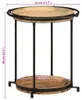 vidaXL Beistelltisch Ø55x60 cm Massivholz Mango Produktbild-Vorschau 7