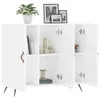 vidaXL Příborník vysoký lesk bílý 90x34x80 cm Dřevěný Náhled obrázku produktu 4