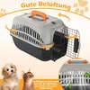 YARDIN Katzentransportbox, Transportbox Katze mit Metalltür Produktbild-Vorschau 4