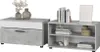 Wohnzimmerschränke Vicco Berno Beton/Weiß 2 Teile, Model Produktbild-Vorschau 6