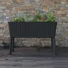 KETER Splendor Blumentopf 120 L 114 X 50 X 76 cm Graphit Produktbild-Vorschau 5