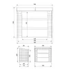 Porta legna da ardere - 1,75 m3 - L86xL184xH200 cm - Porta Anteprima dell’immagine prodotto 7