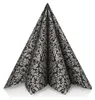 GRUBLy Airlaid Serviette Ornaments in Schwarz-Silber, 40 x Produktbild-Vorschau 1