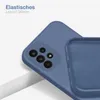 A close-up view of a phone case, showing the camera cutout and the interior lining. Produktbild-Vorschau