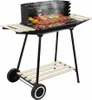 Grill węglowy ogrodowy na kółkach z 3 półkami i rożnem Podgląd zdjęcia produktu 1