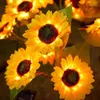 2x Solar LED Sonnenblumen Gartenleuchte Außen Steckleuchte Produktbild-Vorschau 2