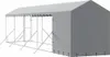 vidaXL Outdoor-Hundezwinger mit Dach Silbern 2x10x2,5 m Produktbild-Vorschau 7